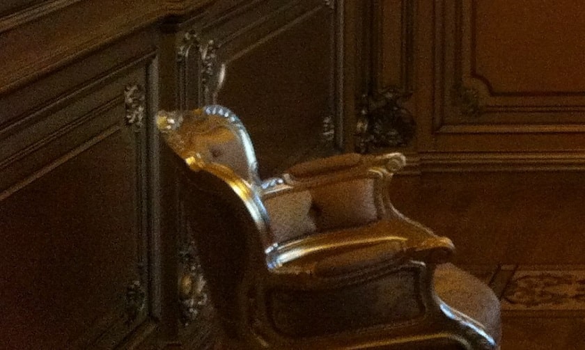 Жлоб-стиль дополняют деревянные кресла, находящиеся возле камина. Кресла позолочены, и это в очередной раз напоминает о амбициях Петра Алексеевича, который везде хочет ощущать себя «королем». Точно такая же «болезнь» присутствовала у Виктора Януковича.